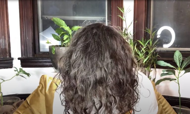 tinsel in natural curly hair
